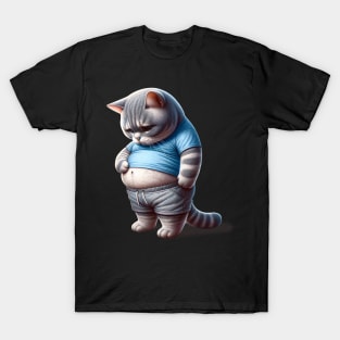 Funny Fat Cat T-Shirt